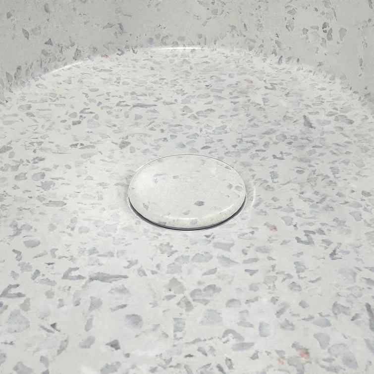 DreamLine Ambia 10'' Terrazzo Oval Vessel Bathroom Sink