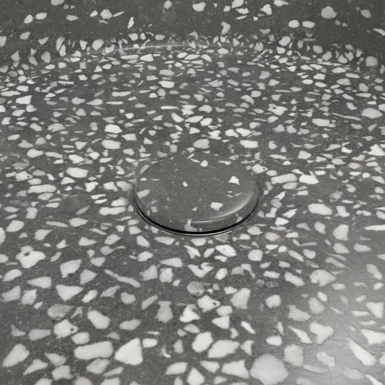 DreamLine Ambia 14.33'' Terrazzo Circular Vessel Bathroom Sink