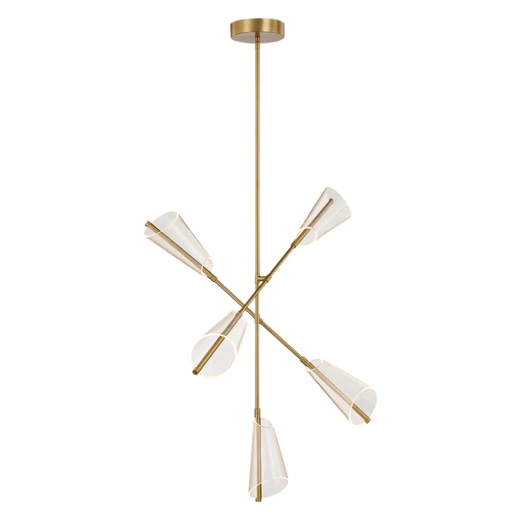 Kuzco Lighting Mulberry 5 - Light LED Modern Linear Chandelier