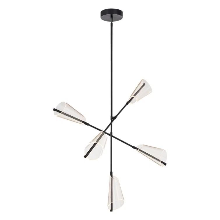 Kuzco Lighting Mulberry 5 - Light LED Modern Linear Chandelier