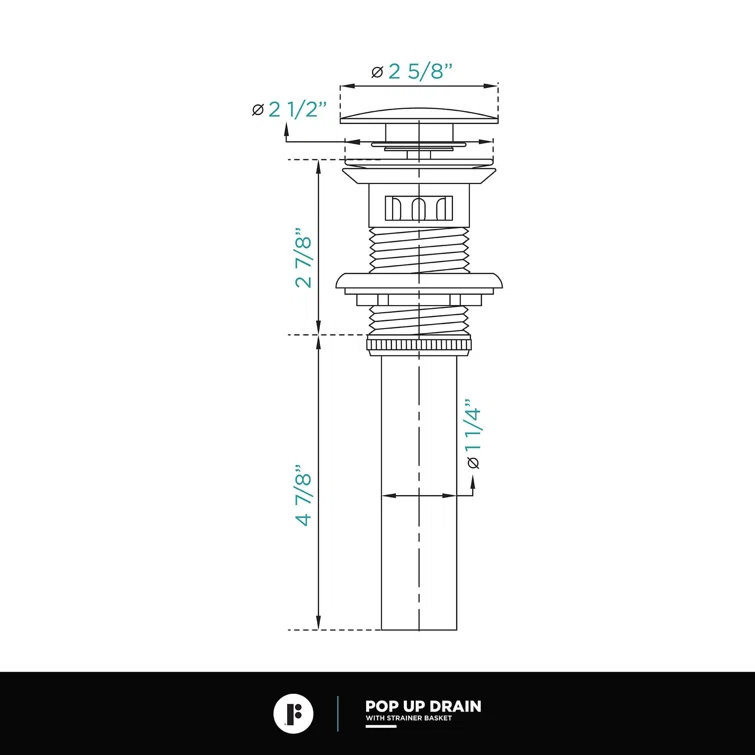 Single Hole Bathroom Faucet with Pop-up Drain and Strainer Basket