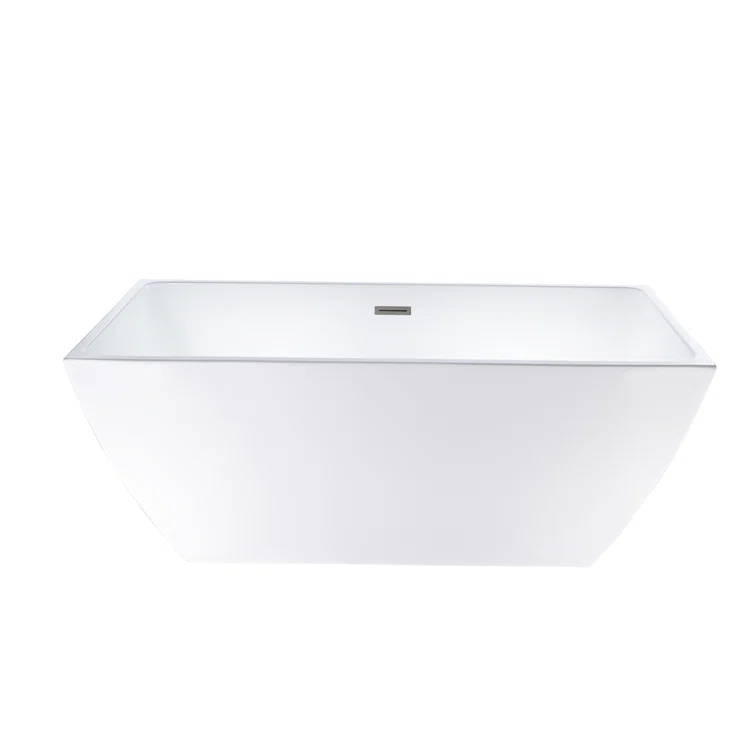 Lydia 59" x 30" Freestanding Soaking Bathtub