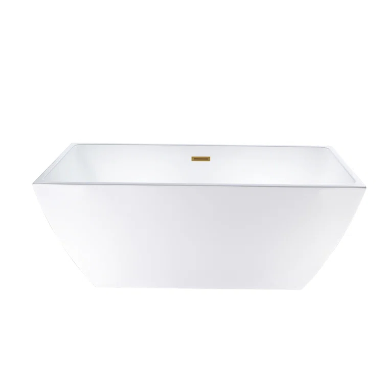 Lydia 59" x 30" Freestanding Soaking Bathtub