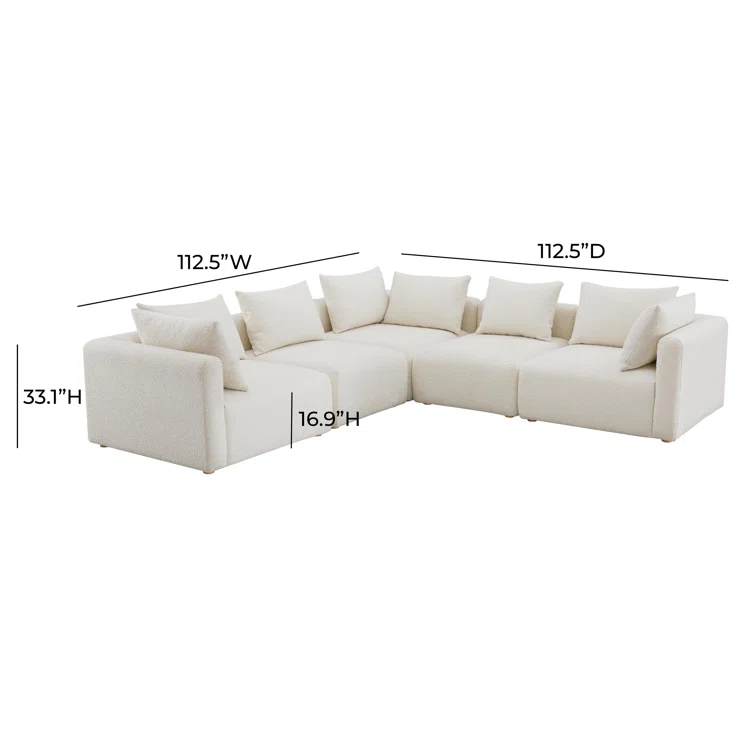 Hangover 5-Piece Modular Corner Sectional
