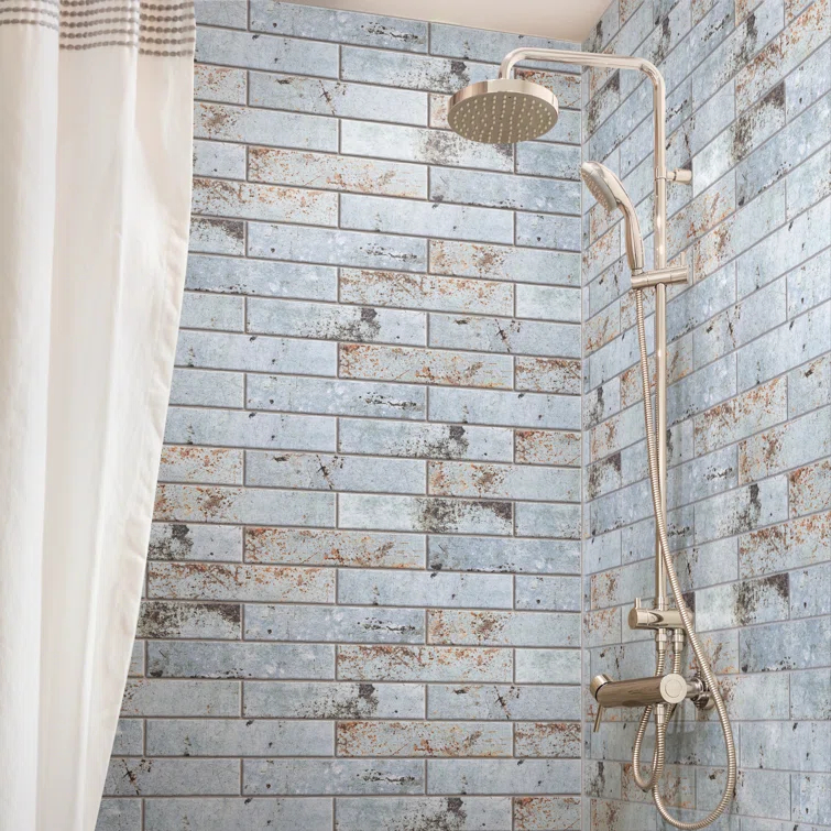 London 3" x 12" Porcelain Brick Look Subway Wall Tile