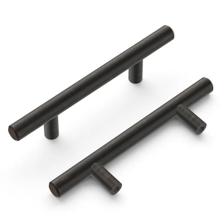 Oil Rubbed Bronze 3" Bar Cabinet Pulls with Mounting Hardware