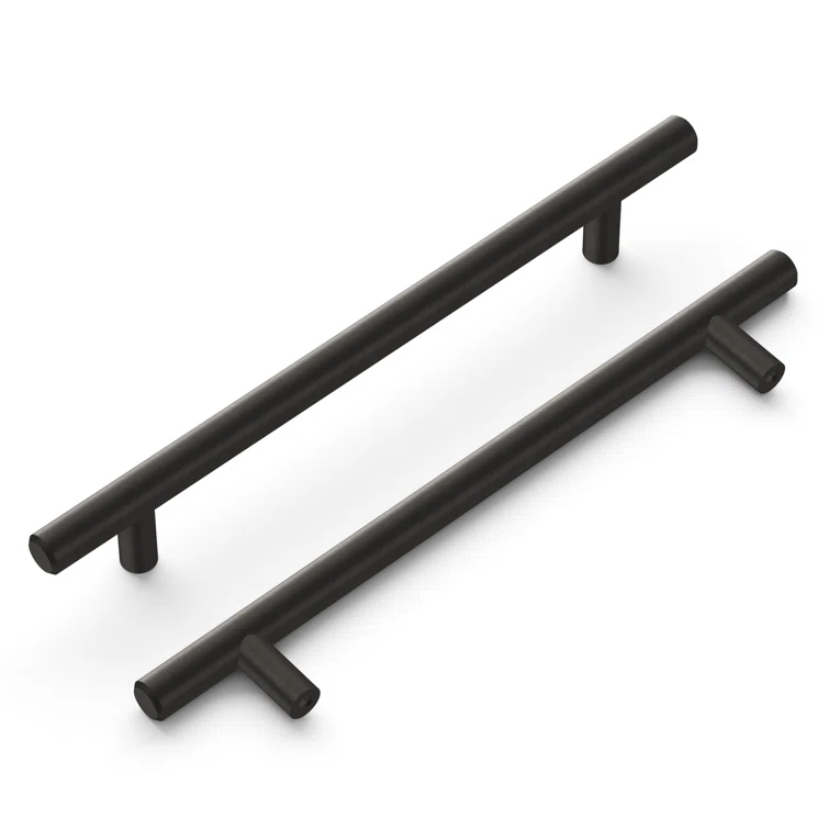 Bar Pull Kitchen Cabinet Handles, Solid Core Drawer Pulls for Cabinet Doors, 6-5/16" (160mm)