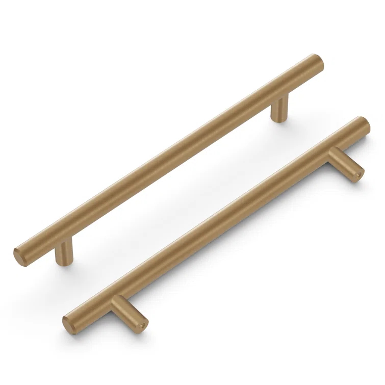 Bar Pull Kitchen Cabinet Handles, Solid Core Drawer Pulls for Cabinet Doors, 6-5/16" (160mm)