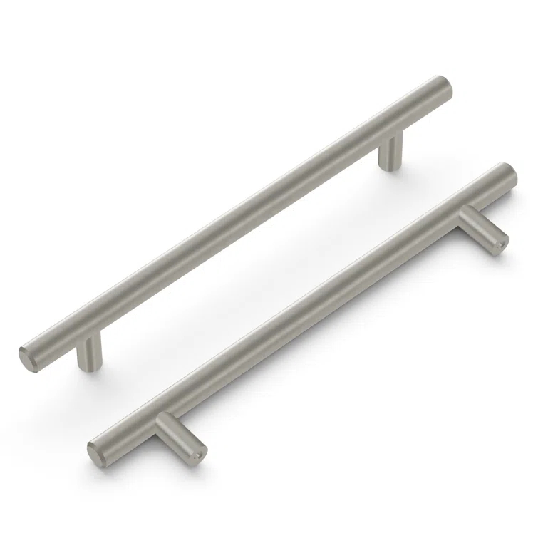Bar Pull Kitchen Cabinet Handles, Solid Core Drawer Pulls for Cabinet Doors, 6-5/16" (160mm)