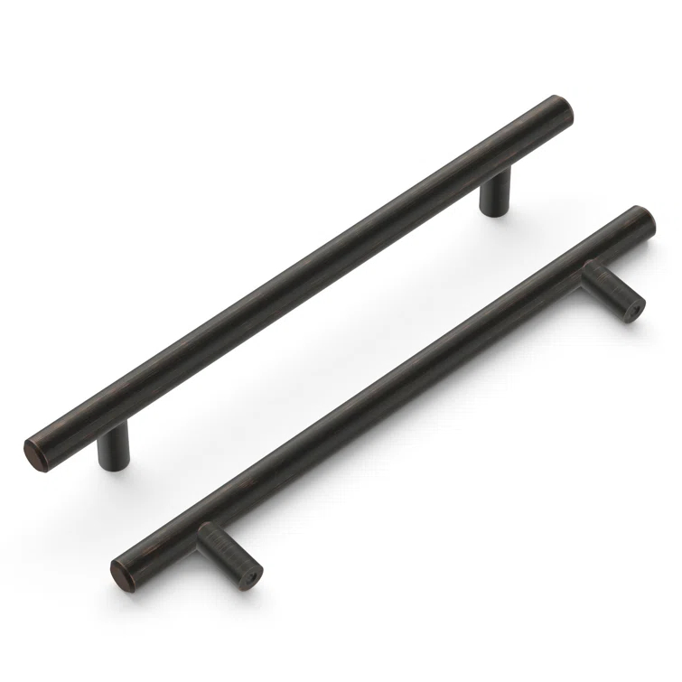 Bar Pull Kitchen Cabinet Handles, Solid Core Drawer Pulls for Cabinet Doors, 6-5/16" (160mm)