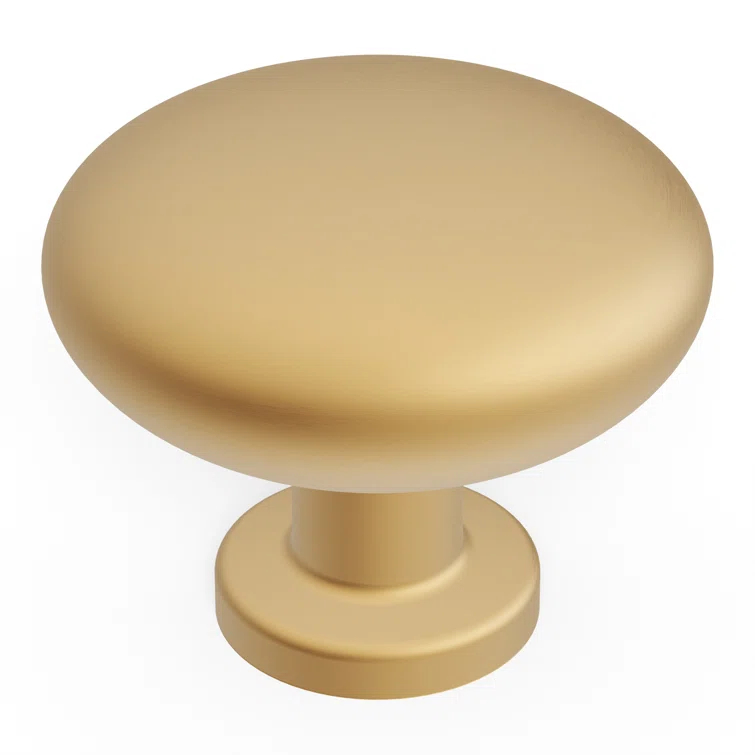 Heritage Designs Kitchen Cabinet Knobs, 1 1/8" Round Knob Pull for Doors, Drawers and Dressers