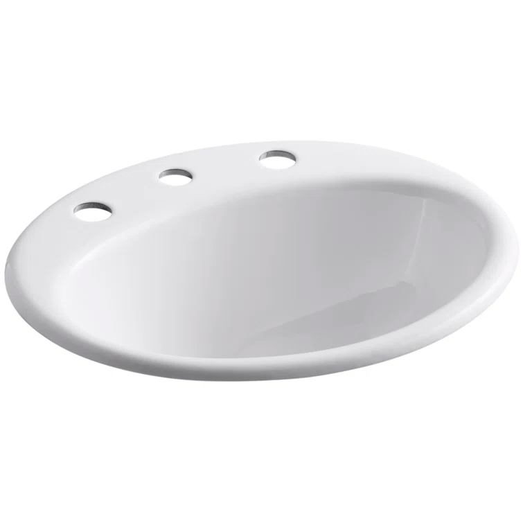Farmington Self Rimming Bathroom Sink with Center