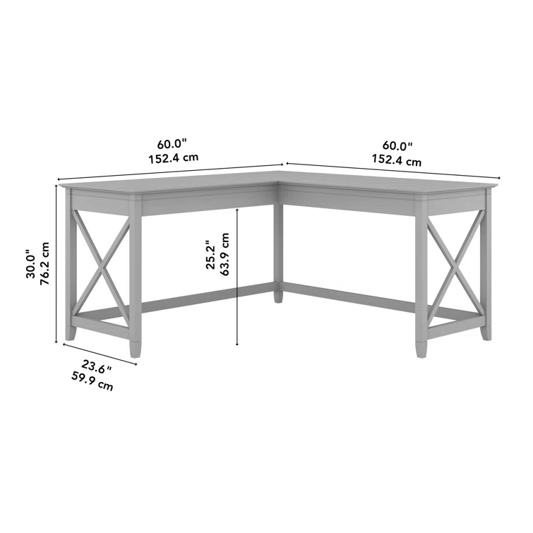 Huckins 60W L Shaped Desk