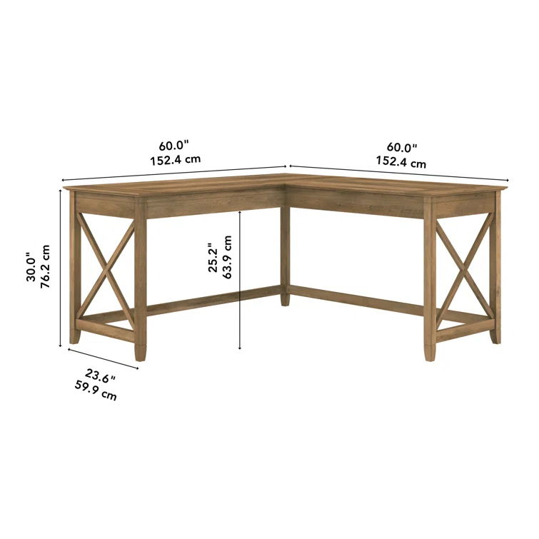 Huckins 60W L Shaped Desk