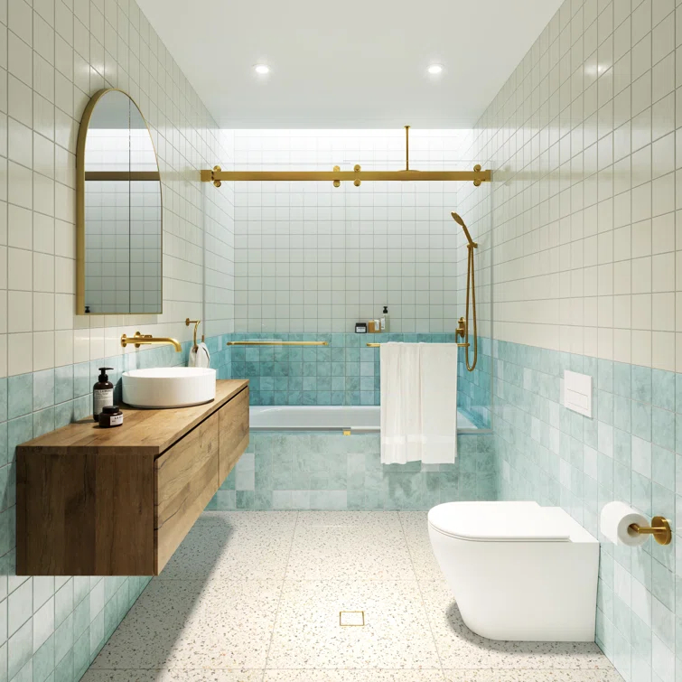 Polaris 60 in. x 66 in. Fully Frameless Sliding Bypass Bathtub Door