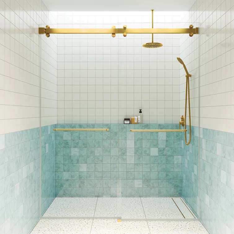 Polaris 60 in. x 78 in. Fully Frameless Sliding Bypass Shower Door