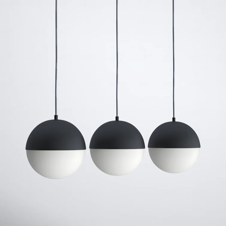 Hastings 3 Light Glass Dimmable Pendant