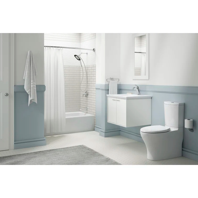 Expanse® 76" Curved Fixed Shower Curtain Rod