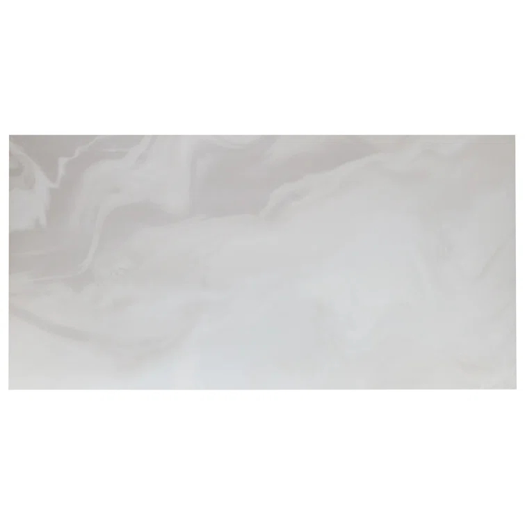 Savannah 23.62 in. x 47.24. in Polished Porcelain Marble Look Floor & Wall Tile (15.49 Sq. Ft./Case)