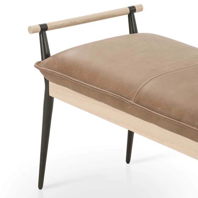 Svetljo Leather Dining Bench
