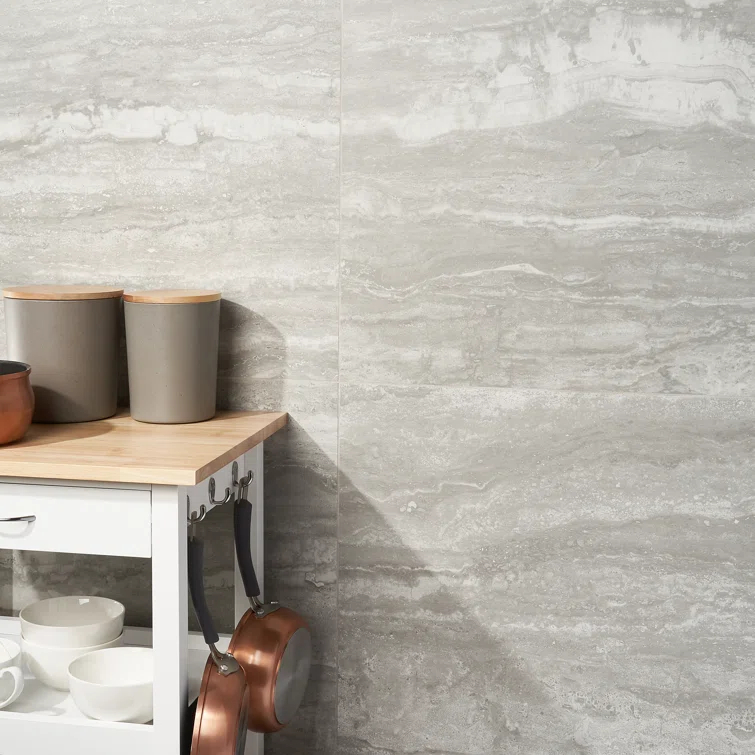 Large Format 24" x 48" Porcelain Stone Look Wall & Floor Tile