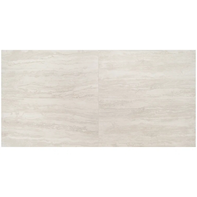 Essential Travertine 24" x 48" Porcelain Stone Look Wall & Floor Tile