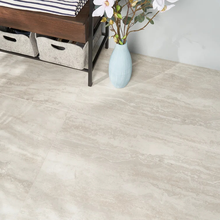 Essential Travertine 24" x 48" Porcelain Stone Look Wall & Floor Tile