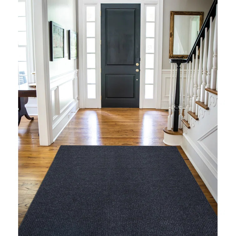 Custom Cut Non-Slip Rubberback Scrape Indoor/Outdoor Extra Long Runner Rugs for Hallway, Kitchen, Living Room, Garage, and Patio