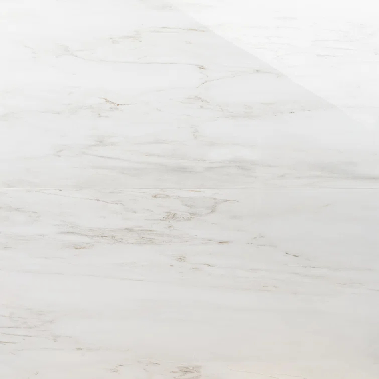 Large Format 24" x 47" Polished Marble Look Porcelain Floor and Wall Tile (15.5 Sq. Ft. / Case)