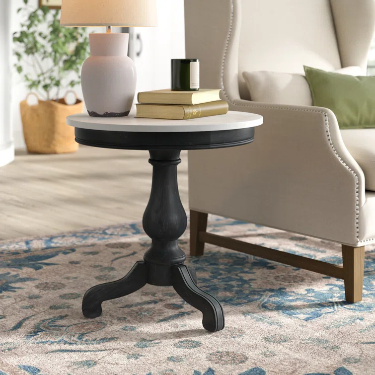 Aberdale End Table with Marble Top