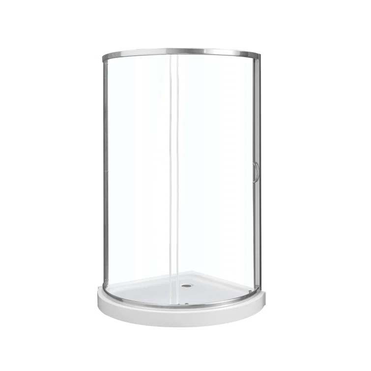 OVE Decors Breeze 44 in. Round Shower Kit w/ Clear, Base