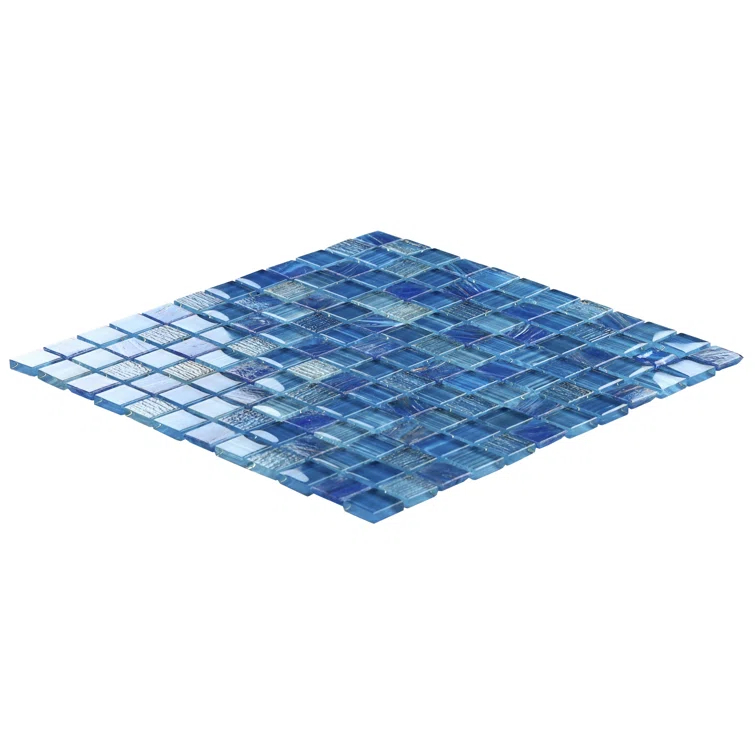 Jayla 11.81 in. x 11.81 in. Polished Glass Floor and Wall Mosaic Tile
