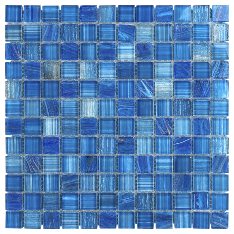 Jayla 11.81 in. x 11.81 in. Polished Glass Floor and Wall Mosaic Tile