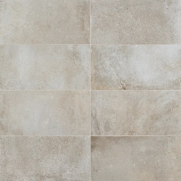 12" x 24" Porcelain Concrete Look Wall & Floor Tile