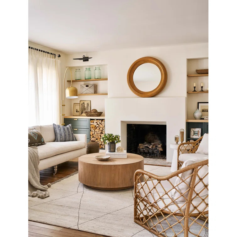 Coastal Living Weekender Cocktail Table in Natural Tan Weathered Oak