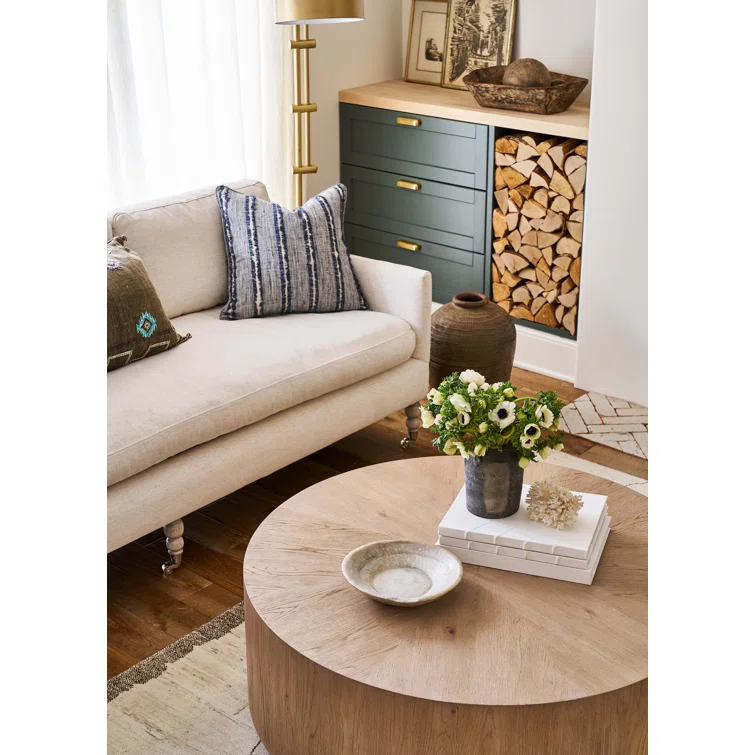 Coastal Living Weekender Cocktail Table in Natural Tan Weathered Oak
