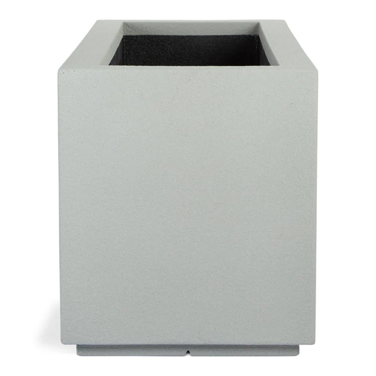 Milan Tall 46 in. x 17 in. Greige Composite Trough