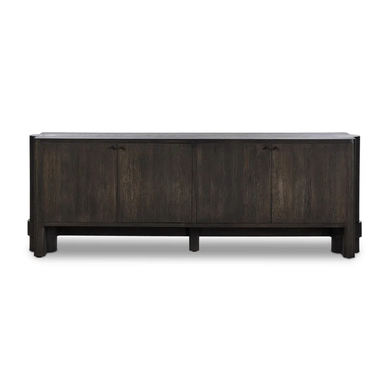 Sylvie 89'' Dark Oak Sideboard with Wrap Stretchers