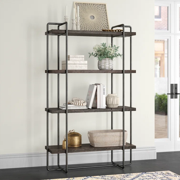 Geffrey Wide Etagere Bookcase