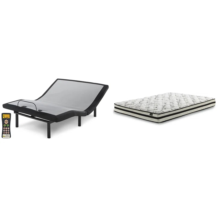 Signature Design by Ashley 8" Firm Mattress and Adjustable Base