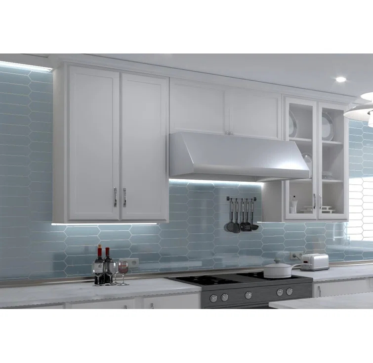 Ergo 3" x 11" Picket Glass Kitchen Backsplash, Bathroom, Shower, Pool, Wall and Floor Tile