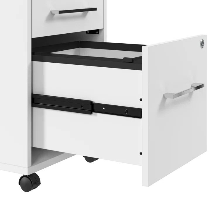 Bush Business Furniture Hustle 60W X 30D Computer Desk And Storage Cabinet With Drawers And Shelves