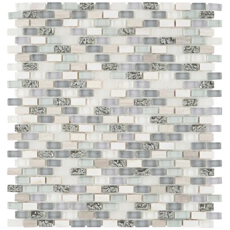 Paradox 0.37" x 0.62" Natural Stone Mosaic Tile