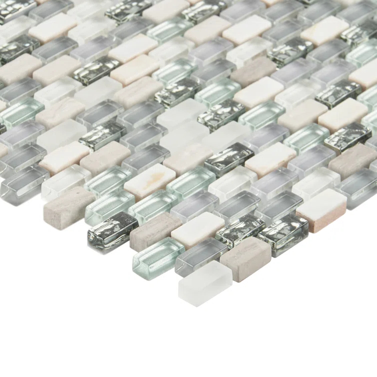 Paradox 0.37" x 0.62" Natural Stone Mosaic Tile