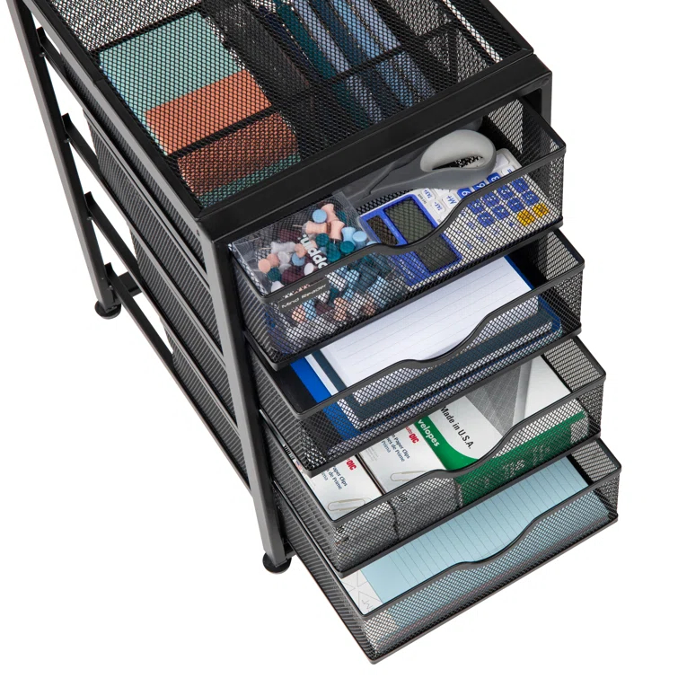 Mind Reader Mind Reader File Storage Drawers, Desktop Organizer, File Storage, 10.25"L x 12.375"W x 16"H