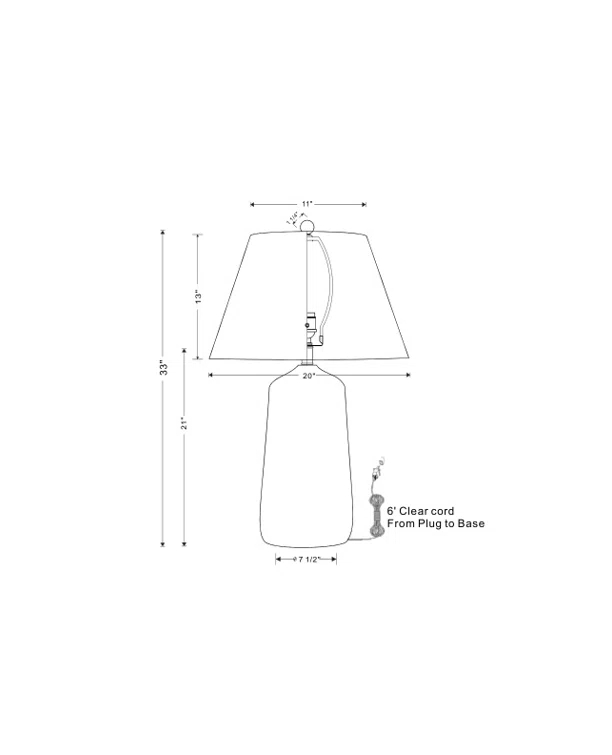 Port 68 Scalamandre Maison Porcelain Table Lamp