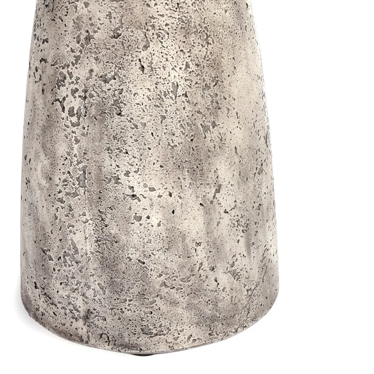 Collins Light Gray Concrete Outdoor Accent Table