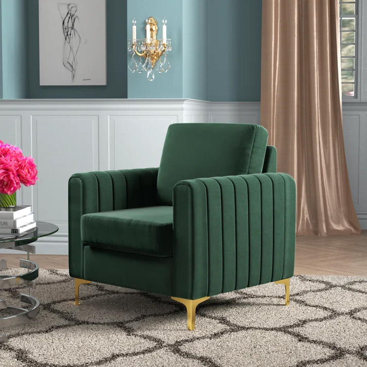 Cedarpoint Upholstered Velvet Club Chair