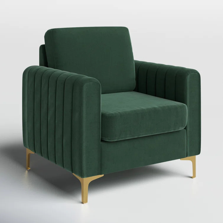 Cedarpoint Upholstered Velvet Club Chair