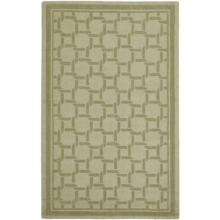 Resort Martha Stewart Hand Tufted Wool Geometric Rug
